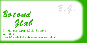 botond glab business card